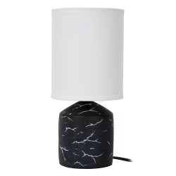 FRAN - Lampa stołowa - Ø 13 cm - 1xE14 - Black - Essential 47550/81/30 LUCIDE